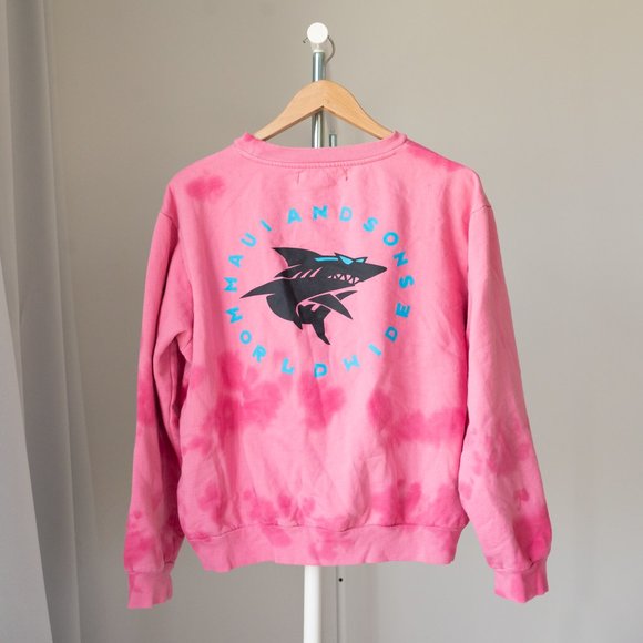 MAUI and sons pink crew neck sweater Large - Picture 2 of 11